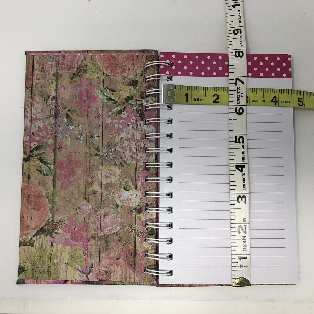 Mini Notebook Journal Spiral-Bound "His Love Endures Forever" Lined Pages Pink - Picture 9 of 11